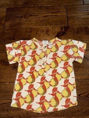 Kate Quinn Bamboo Lemon Shirt Size 6-12 Month